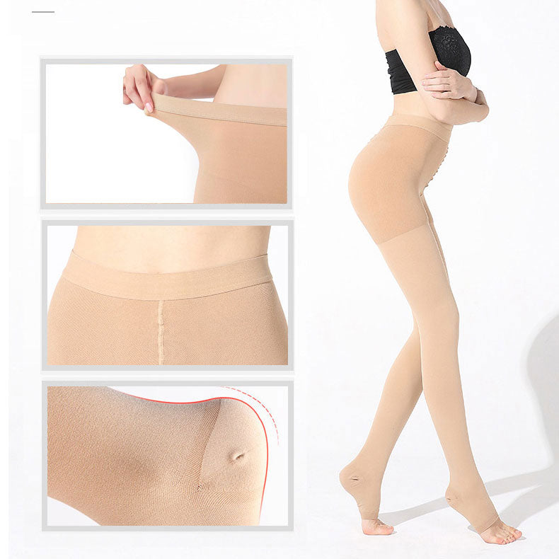 20–30 mmHg Firm Compression Stockings – Breathable Support Pantyhose for Circulation, Travel & Everyday Comfort