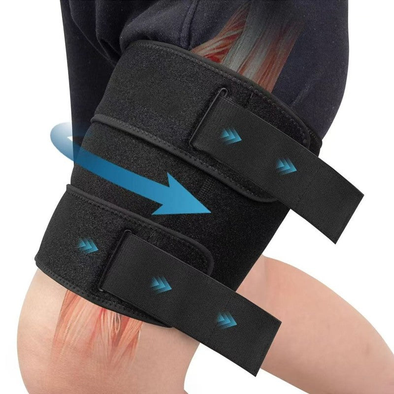 Adjustable Thigh Brace Support – Hamstring Compression Wrap & Quad Sleeve for Men and Women