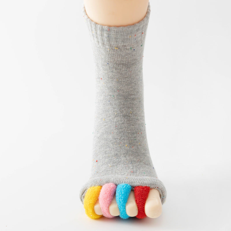 Toe Separator Massage Cotton Bunion Socks Yoga Sports GYM