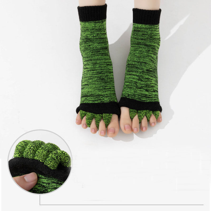 Toe Separator Massage Cotton Bunion Socks Yoga Sports GYM