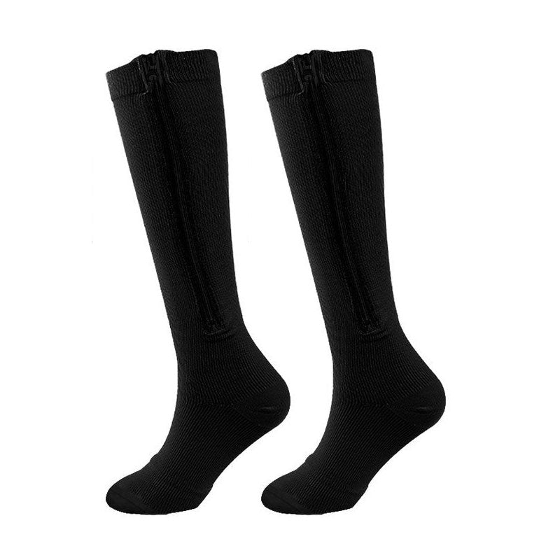 Zipper Compression Socks for Men & Women – Easy Wear Support Stockings for Sports, Travel & Daily Use