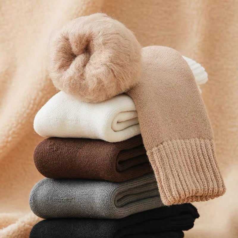 Unisex Fleece Lined Winter Thick Warm Cozy Thermal Socks