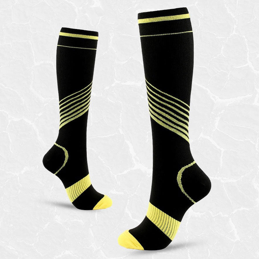 Cycling Compression Socks Knee-High Graduated Support for Sports Athletic Running