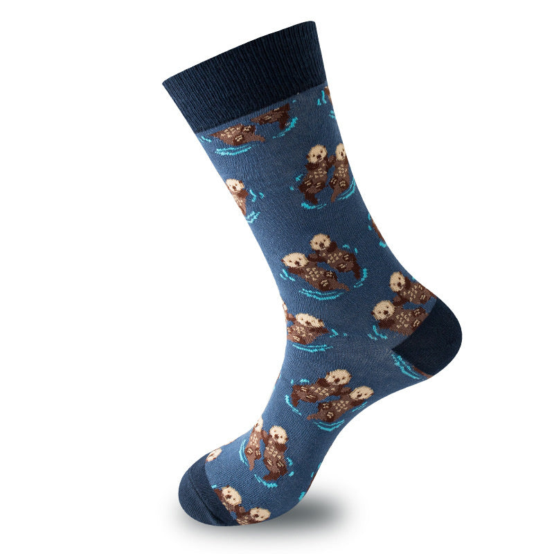 Unisex Animal Trendy Socks Cute Fun Pattern Novelty Mid-Calf Socks