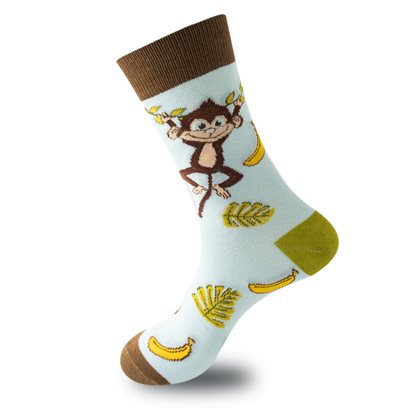 Unisex Animal Trendy Socks Cute Fun Pattern Novelty Mid-Calf Socks