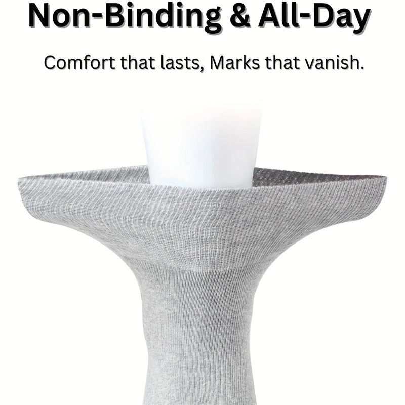 Loose Fit Diabetic Socks for Swollen Feet – Comfortable Non-Binding Socks, Ideal for Elderly & Pregnancy