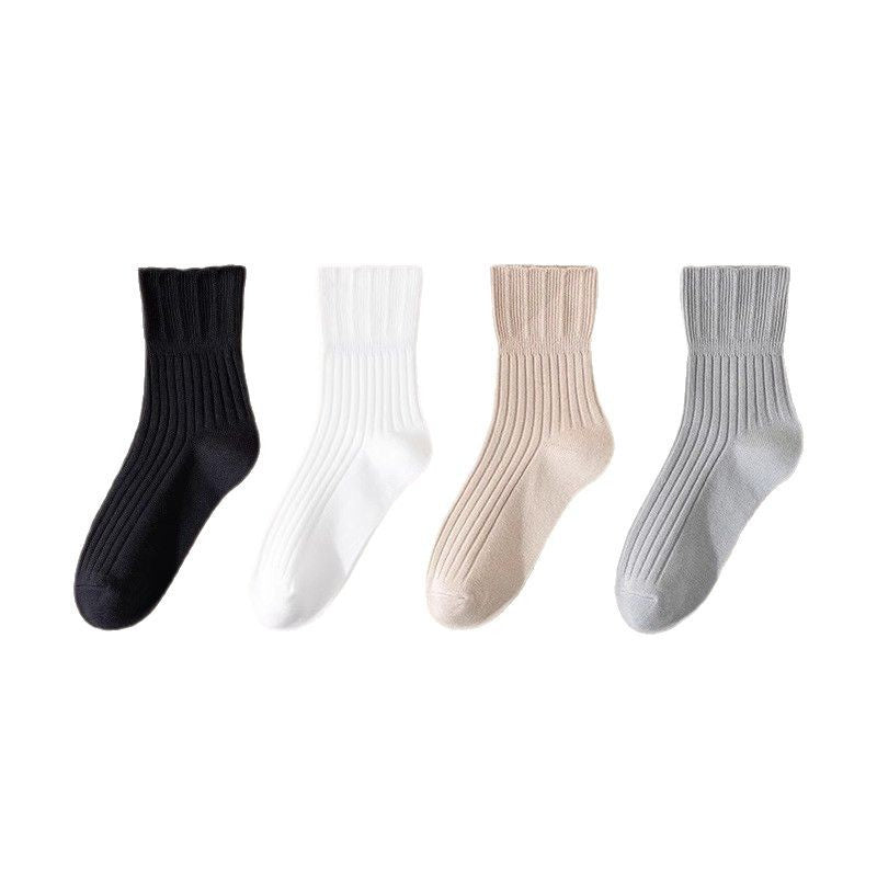 Women’s Loose Fit Non-Binding Socks – Soft Cotton Blend Comfort Socks for Swollen Feet, Elderly & Pregnancy Care