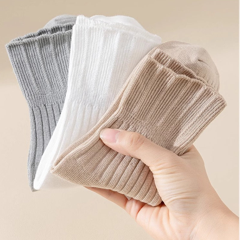 Women’s Loose Fit Non-Binding Socks – Soft Cotton Blend Comfort Socks for Swollen Feet, Elderly & Pregnancy Care