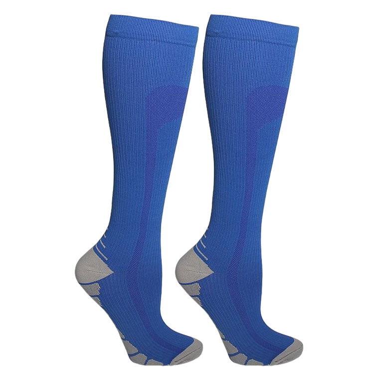 6 Pairs Knee-High Compression Socks for Men & Women, Nylon Sports Stoc ...