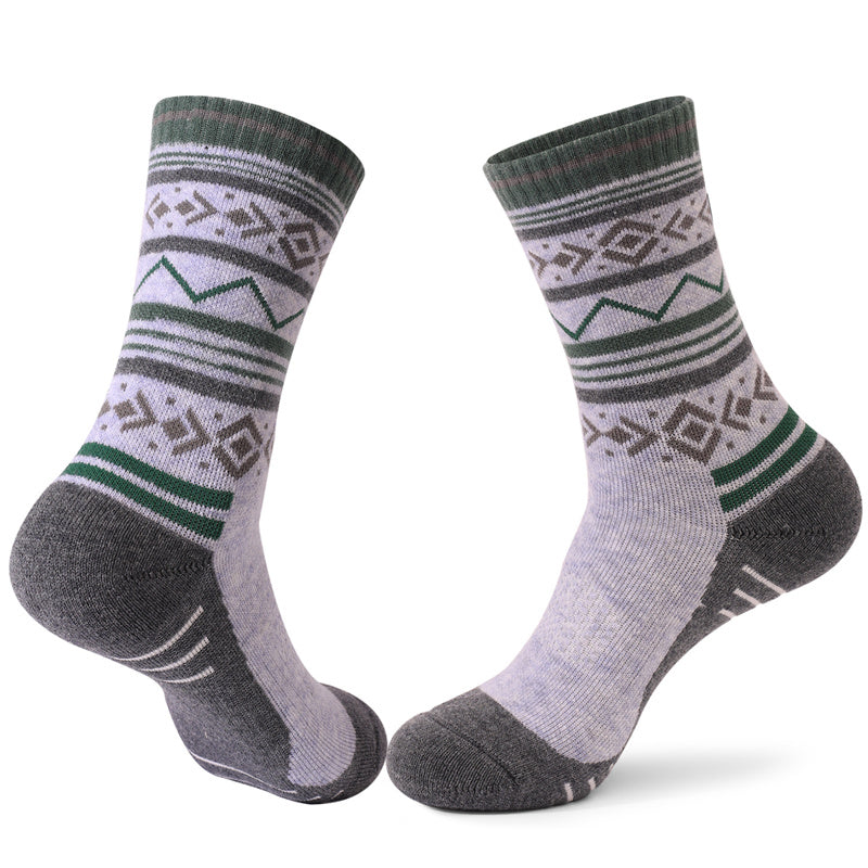 Womens Merino Wool Hiking Socks Thermal Warm Winter Boot Crew Cushion Work Gift Socks ﻿