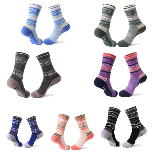 Womens Merino Wool Hiking Socks Thermal Warm Winter Boot Crew Cushion Work Gift Socks ﻿