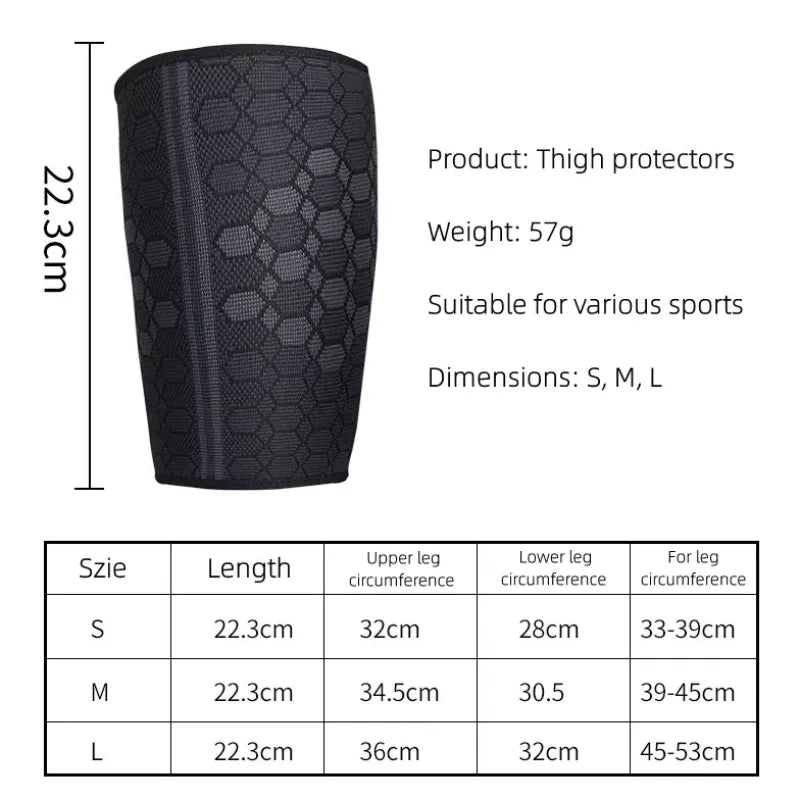 Thigh Support Hamstring Compression Sleeve Protector Brace Muscle Pain Relief