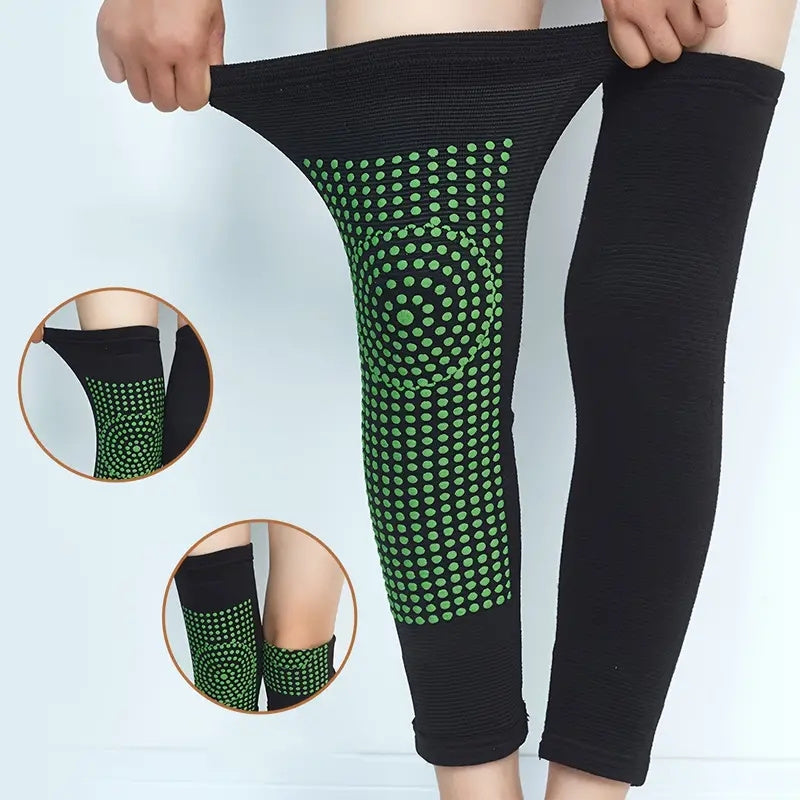 Extended Self-Heating Wormwood Knee Brace Sleeve Tourmaline Knee Support